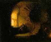 Rembrandt Peale Philosopher in meditation oil